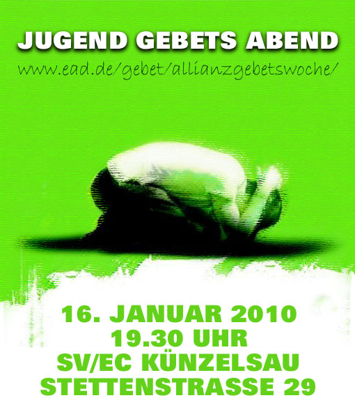 Jugendgebetsabend Flyer